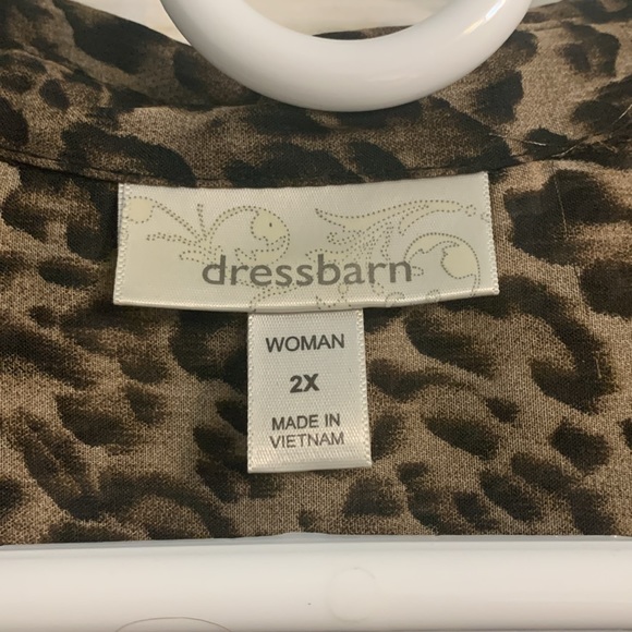 Sheer Leopard Blouse - Picture 3 of 11